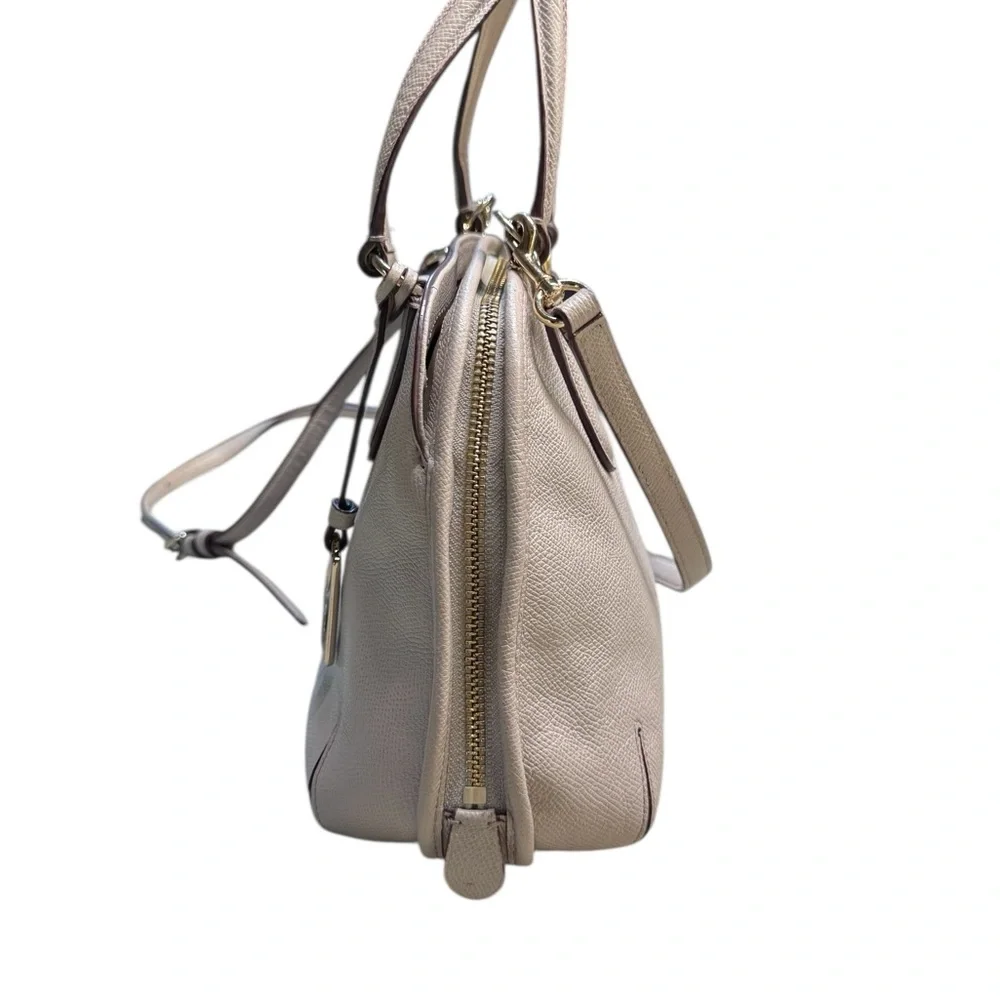 COACH Prince Street‎ Satchel Gray Leather Gold hardware/hangtag Shoulder/handbag